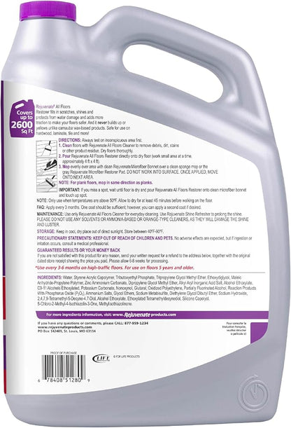 Rejuvenate All Floors Restorer Fills Scratches, Shines And Protects All Floor Types, Including Hardwood, Laminate, Vinyl And Tile, 1 Gallon