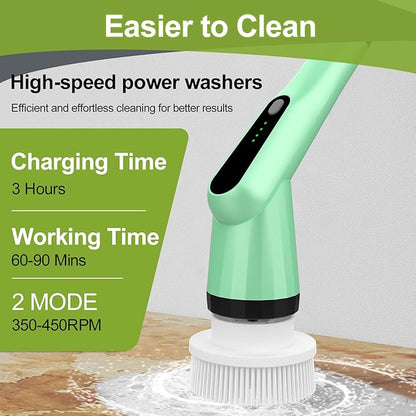 Electric Spin Scrubber Green