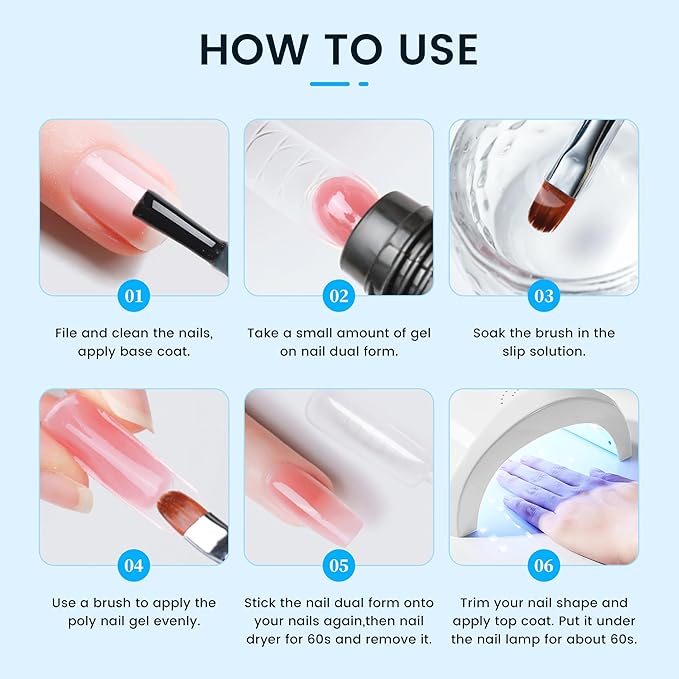 Uv&Led Gel Cleanser Slip Solution for Poly Nail Gel 120ml & Nail Brush Cleaning Solution for Fast Cleaning Acrylic Nail Brush Cleaner Nail Art Paint Brushes Cleaner