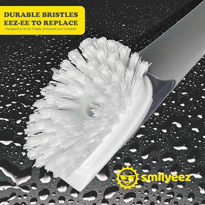 Smilyeez Dish Brush Refill for Dish Daddy (Reg. TM) Dishwand (2 Pack) Replacement Head