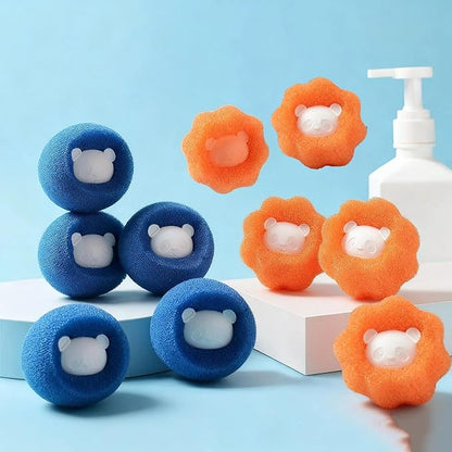 Reusable Pet Hair Remover for Washer, 10 Pack-Effective Pet Hair Dissolver Balls for Laundry & Dryer Lint Catcher. Traps Dander & Fur, Keeps Drains Clean. Eco Friendly Reusable Laundry Accessories.