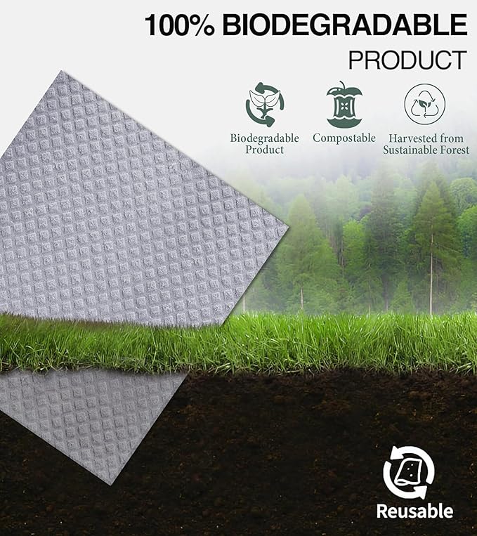 Swedish Dishcloths for Kitchen,10 Pack Reusable Cellulose Sponge Cloths,Ultra Absorbent, Eco-Friendly Cleaning Towels – No Odor, Assorted Dishcloths for Washing Dishes & General Cleaning.