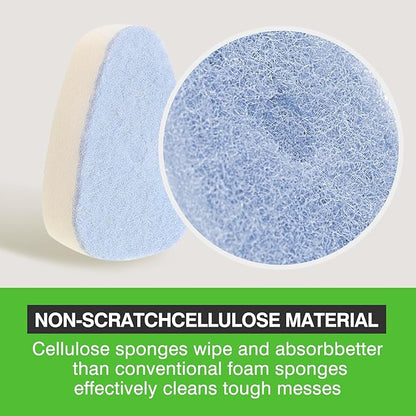 Non Scratch Sponge Refills Be Suitable for Scrub Daddy Dish Daddy. Pack of 10（Without Handle）