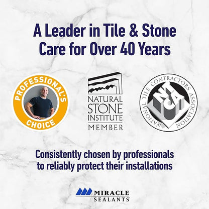 Miracle Sealants Heavy-Duty Acidic Cleaner for Tile & Stone, Grout Haze, Rust Stain & Efflorescence Remover, Gallon