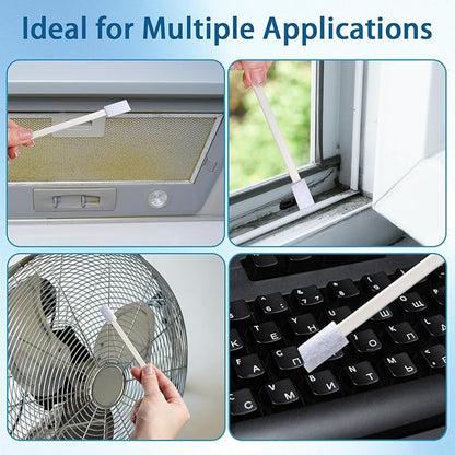 Disposable Crevice Cleaning Brush, 20 Pcs Deep Cleaning Crevice Hole Brush for Small Spaces, Household Detail Gaps Scrub Brushs Set for Toilet Bowl Corner Keyboard Window Groove Vent Fan Door Track