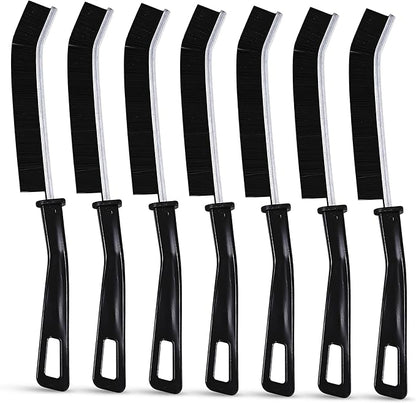 7Pcs Crevice Cleaning Brush, Gap Brush for Cleaning Hard Bristle Cleaning Tools for Baseboard Mesh Screen Sliding Door Track, Bathroom, Shower, Window, Household Use Scrub Brushes for Deep Cleaning
