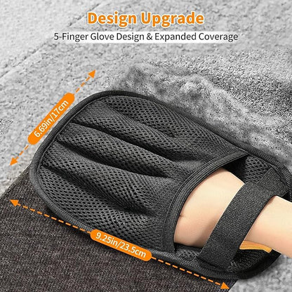 Pet Hair Removal Glove for Cats & Dogs, Upgraded Five-Finger Electrostatic Pet Hair Gloves, Reusable Brush Pet Hair Remover Tool for Laundry, Couch, Carpet, Car Seat