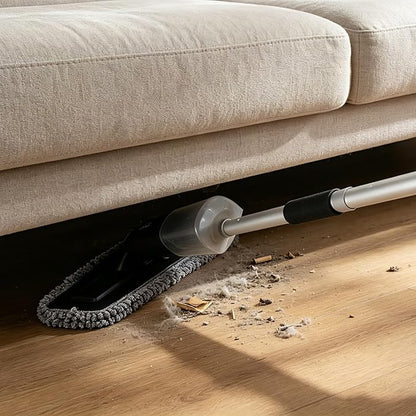 Electric Spray Mop Floor Cleaner with 2 Mopping Pads 720ml Bottle & Scraper 360° Swivel Head Lightweight Cordless Wet Dry Cleaner for Hardwood Floor Cleaning Laminate Tile Wood Vinyl & All Hard Floors