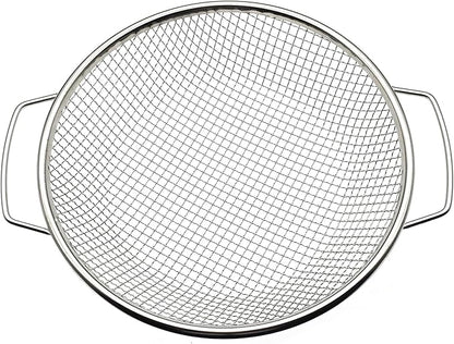 Stainless Steel Soil Sifter for 5 Gallon Bucket, 1/4 inch Mesh Garden Screen for Dirt, Sand, Compost with Heavy Duty Handles (1/4 inch)