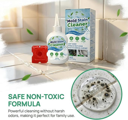 Mold Stain Cleaner Gel, 6.7 Fl oz All-Purpose Gel for Home Use on Washing Machine Gasket, Bathroom Grout, Sink, Shower, Caulk, and Front Loader Seal