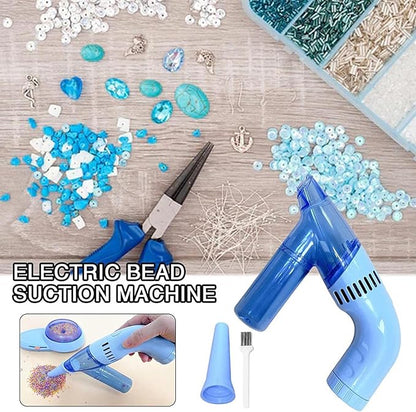 Mini beadCleaner – Compact Handheld Vacuum for Gems, Tiny Craft Components, Lightweight Desktop Tool | Art and Jewelry Accessories for Makers, Tabletop Cleanup, Diamond Picking, Hobby Workspaces