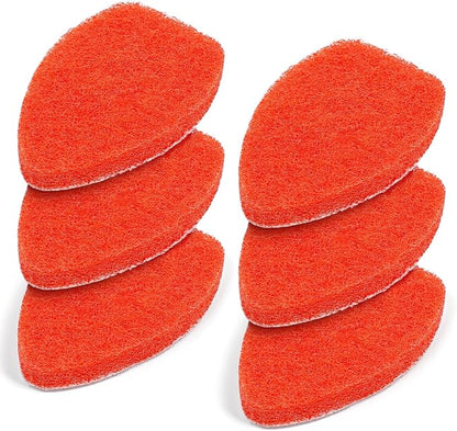 6PCS Shower Scrubber Scouring Pads, Refill Pads for MAVRIZ Tub Scrubber