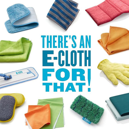 E-Cloth Paper Towel Replacement Cloth, Premium Microfiber Cleaning Cloth, Ideal Dish Towels for Drying Dishes, Glassware, Cookware and Countertops, 100 Wash Guarantee, 4 Count