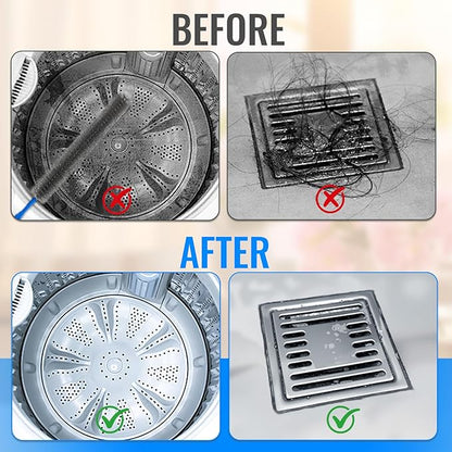 5 Pack Dryer Vent Cleaner Kit, Extra Long Flexible Brushes for Lint, Pet Hair & Dust, Refrigerator Coils, Home Washers, Sinks & Drains