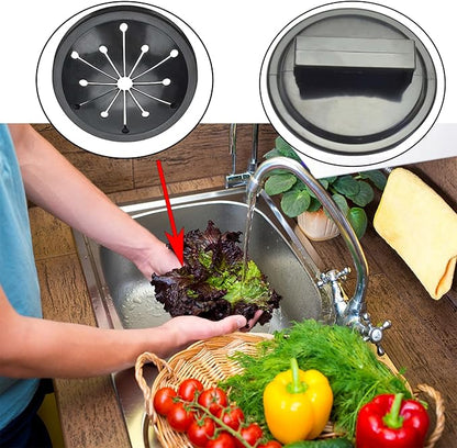 Garbage Disposal Splash Guards Collar Sink Baffle, Multi-Function Kitchen Drain Plugs for GE, 3-1/8 Inch Kitchen Sink Drain Splash Guard, Whirlaway
