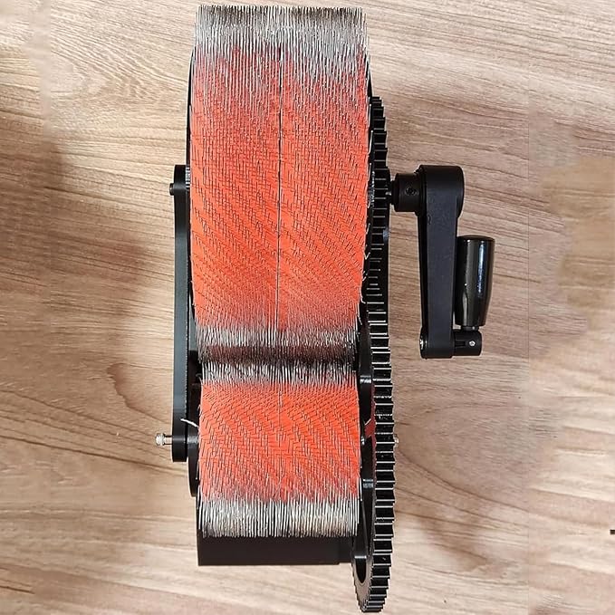 Manual Wool Carder, Drum Card for Wool Felt, Fiber Cardboard, Quick Mixing of Colors, Shaving and Yarning, for Crafts Enthusiasts~/