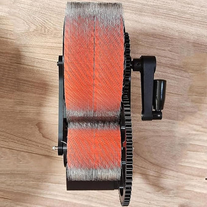 Manual Wool Carder, Drum Card for Wool Felt, Wool Mixing Table with Crank, Quick Mixing Colors Haired Yarn, with Brush, for DIY Crafts~/