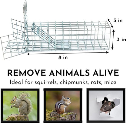 Excluder One Way Squirrel and Rodent Trap - Control Mice, Rats, Bats, Squirrels and More - Fine Copper Mesh Wool Included To Seal Hole- Better than Steel Wool - Good for Attic Door (3 x 3 Opening)