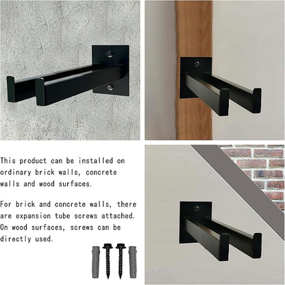 Wall Mounted Tool Rack, Heavy Duty Tool Rack for Heavy Tools Such as Shovels,Snow Shovel And Rakes, With Metal Screws and Anchors