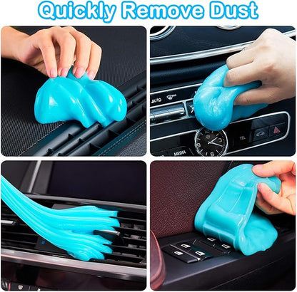 PULIDIKI Car Cleaning Gel Blue and Universal Cleaning Putty Yellow Bundle