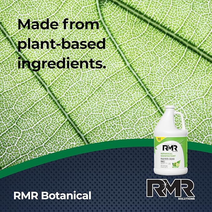 RMR-86 Pro Contractor Grade Mold Stain & Mildew Stain Remover and RMR Botanical Disinfectant Cleaner Mold Remover Bundle