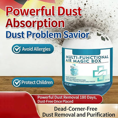 Passive Gel Dust Collector Box, Natural Plant-Based Gel Air Purifier, No Power Needed, Absorbs Dust & Improves Indoor Air Quality for Home, Office, Bedroom (3)