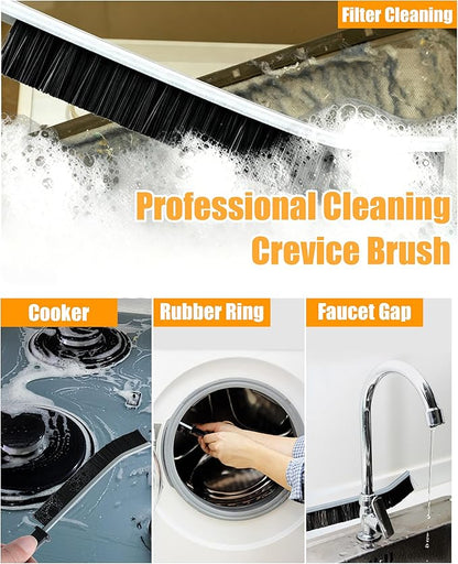 7 Pcs Dryer Vent Cleaner Kit for GE Washer Dryer Combo with Dryer Vent Brush and Dryer Vent Vacuum Hose Attachment, WH01X35719 Lint Filter Replacement Upgraded Washable Sponge for Models PFQ97HSPVDS