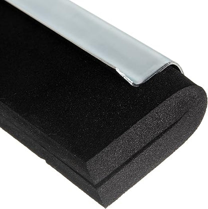 SPARTA Flo-Pac Floor Rubber Squeegee Window Squeegee with Reinforced Metal Frame for Floor, Bathroom, Kitchen, Concrete, Tile, Garage, Commercial Use, 30 Inches, Black, (Pack of 10)