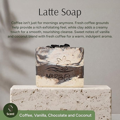 Marbela Cosmetics Handmade Soap - Latte - Soap Bar 3.5 oz