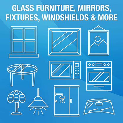 MiracleWipes for Glass, Disposable and Streak Free Cleaning Wipes for Mirrors, Windows, Kitchen, Home, and Auto- (60 Count (Pack of 1))