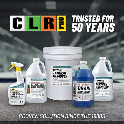 CLR PRO Calcium, Lime & Rust Remover - Quickly Removes Calcium, Lime, Hard Water Deposits and Surface Rust Stains, 32 Ounce Spray (Pack of 2)