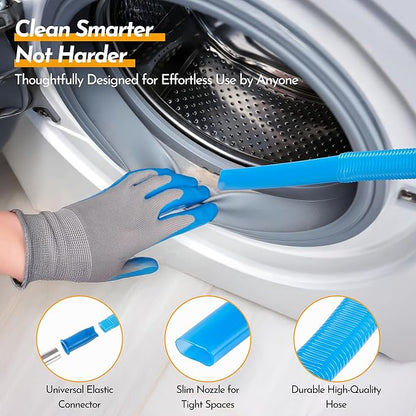Dryer Lint Filter Replacement Kit for LG ADQ56656401 - Includes Cleaner Brush & Flexible Hose - Stainless Steel Lint Screen for Dryer DLEX3875V DLEX3875W DLG3051W DLG3171W