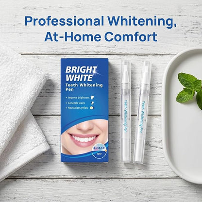 Teeth Whitening Pen - No-Sensitivity Professional Gel, Stain Remover for Brighter Whiter Teeth