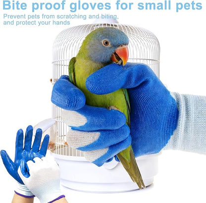 Draupnir Bird Cage Cleaning Supplies 7 Pcs Bird Cage Cleaner Brush Kit, Birds Poop Remover Cleaning Tools Set Cages Accessories