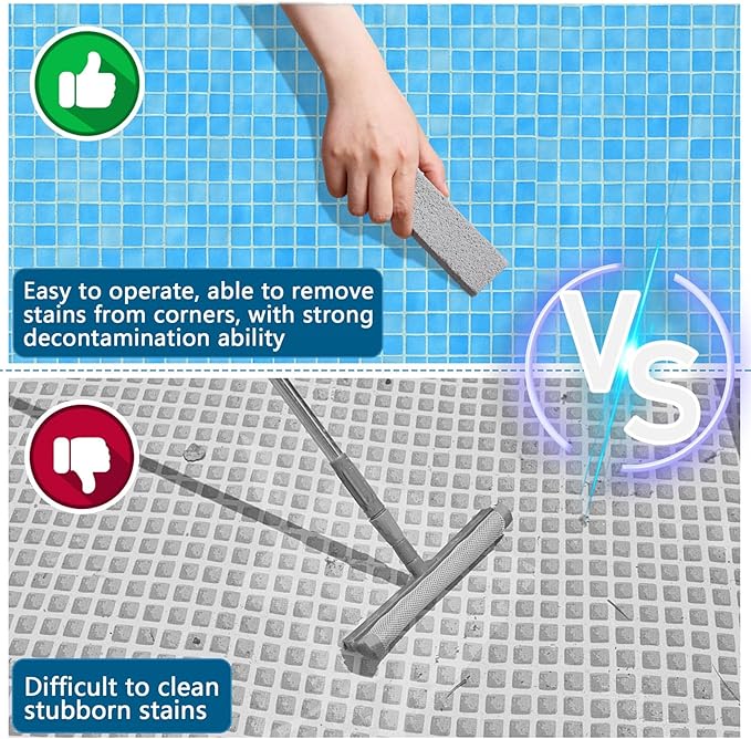 Pumice Stone Toilet Cleaning Bowl Stick, Remove Toilet Bowl Hard Water Rings, Calcium Buildup and Rust Suitable for Cleaning Toilet, Bathroom, Kitchen Sink,BBQ Oven Grill, Pools, Spas,8 Pcs