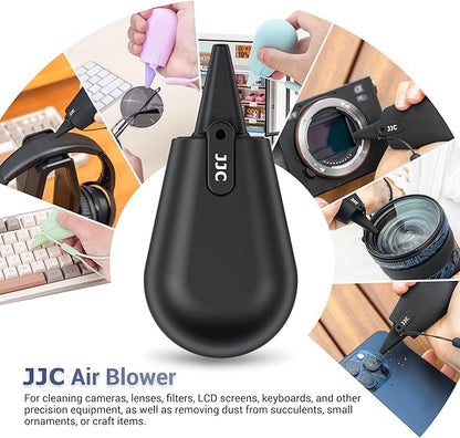 JJC Pocket-Sized Silicone Camera Dust Blower Lens Air Blower, Small Camera Lens Cleaner Air Blower for Sensor LCD Keyboards Filters Printing, Lilac Portable Dust Blower for Outdoor Travel Cleaning