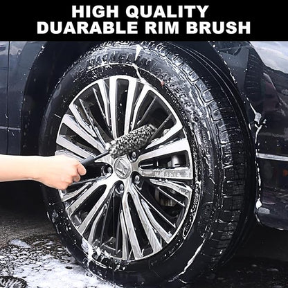 Car Wheel Brush kit, Tire Brush, Wheel Cleaner Brush, Soft-bristled Rim Cleaner Brush, Car Detailing Brushes, Wheel Brushes for Cleaning Wheels,Tires, Car Cleaning Brush Supplies Kit