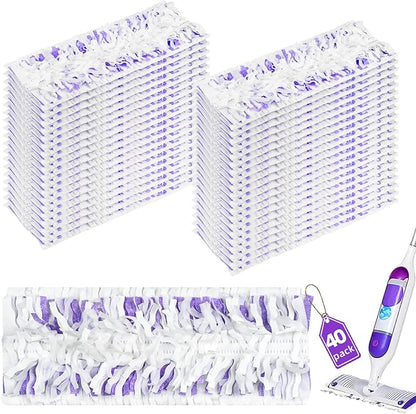 40 Count Disposable Power Mop™ Refills Compatible with Swiffer® Power Mop™, Powermop™ Pads for Multi-Surface Refills Pads for Floor Cleaning, Unscented