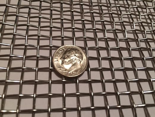 Quality Stainless Steel Mesh - t-304 Stainless Steel Mesh,#4 .047 Wire,Cloth,Screen,Woven Wire, Stainless Steel Wire Mesh 6" X 12"