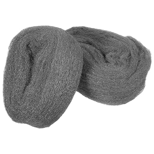 2 Rolls #0 Steel Wool Pads, Reusable Wire Wool Fabric for Polishing, Rust Removal, and Cleaning Wood Metal Surfaces, Flexible Steel Wire Mesh for Industrial and DIY Use