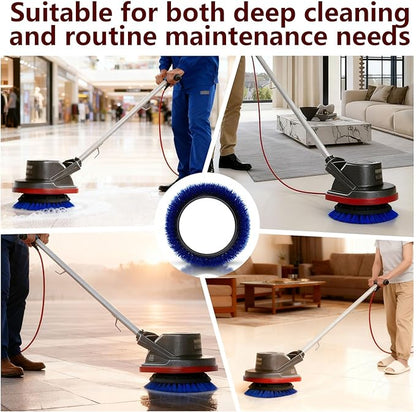 237058 Blue Crimped Polypropylene Scrub Orbiter Brush Replacement for Oreck Commercial ORB550MC, ORB600MW, ORB700MC Orbiter Floor Machines, for Bissell BGEM9000