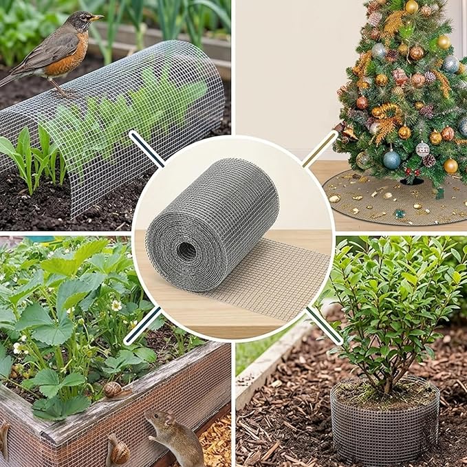Stainless Steel Wool for Rodent Control - 6m x 12.7cm Double Woven Mesh Roll, Mice Blocker and Gap Sealer for Home & Garden Protection