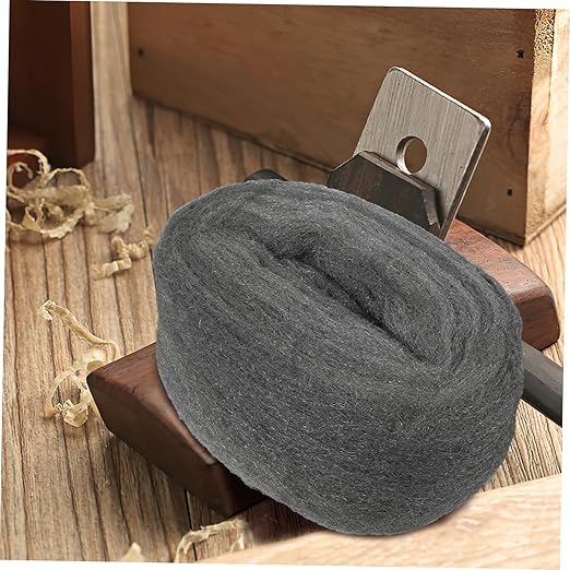 2 Rolls #0000 Steel Wool Pads Reusable Wire Wool for Cleaning Rust Removal Polishing Wood and Metal Surfaces