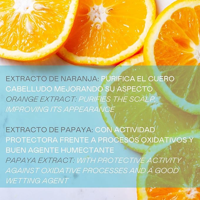 Valquer Exotic Sunrise Shampoo Bar (orange and papaya extract). Antioxidant, Moisturizing and Purifying. Soap free, No Plastics, natural shampoo 50g