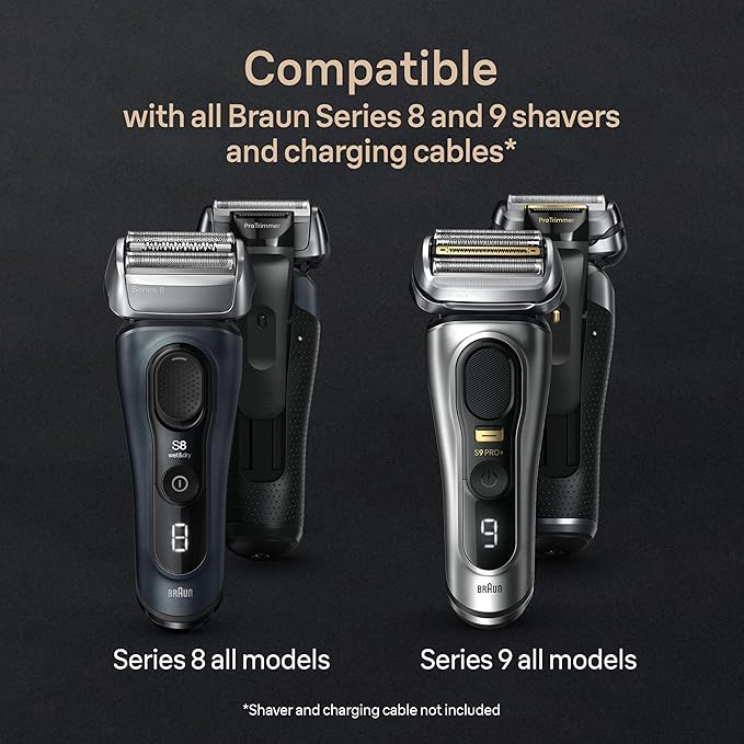 Braun Series 9 PRO+ Electric Razor for Men, 5 Pro Shave Elements & Precision Long Hair Trimmer, 6in1 SmartCare Center, Wet & Dry Electric Shaver for Smooth Skin with 60min Battery Runtime, 9567cc