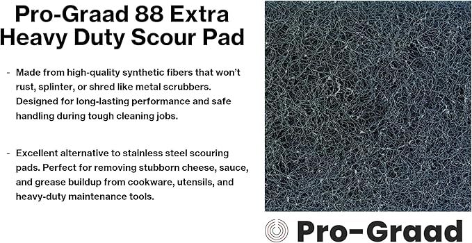 20 Pack 88 Extra Heavy Duty Scour Pad Handler for Scouring & Cleaning Pots, Pans, Utensils, Cooking Equipment, Easy Rinsing, Non-Rusting & Splintering, 5" Length x 3-1/2" Width, Blue, 08292