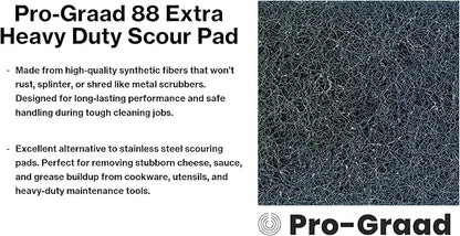 20 Pack 88 Extra Heavy Duty Scour Pad Handler for Scouring & Cleaning Pots, Pans, Utensils, Cooking Equipment, Easy Rinsing, Non-Rusting & Splintering, 5" Length x 3-1/2" Width, Blue, 08292
