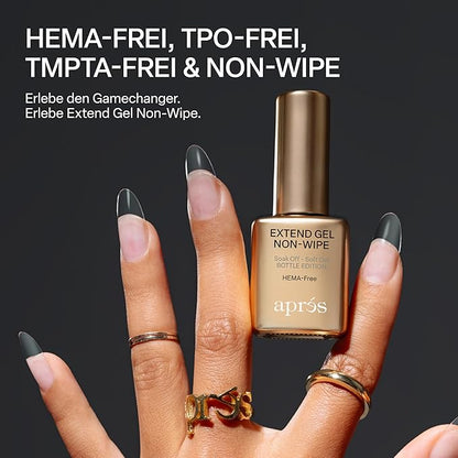 APRÉS Nail Non-Wipe Extend Gel, Soak Off HEMA-Free TPO-Free Gel-X Tips Adhesive 15ml / 0.5oz