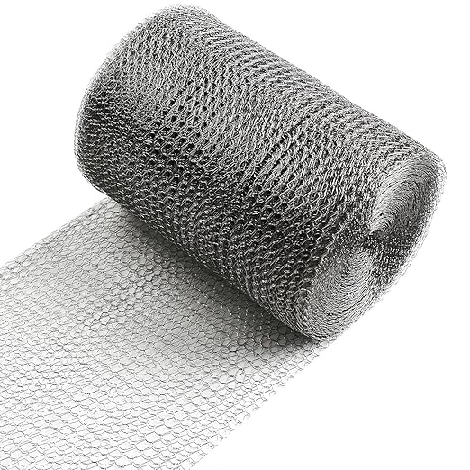 Stainless Steel Mesh Screen Mesh Steel Wool Mice Control Wire Mesh Weep Hole Covers for Brick Walls Wire Mesh Hole Fill Fabric Stainless Steel Mesh Roll Easy to Work- 5 Inch x 60 Inch