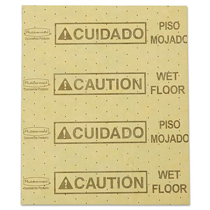 Rubbermaid Commercial Products Over The Spill Pad Refill Absorbent Mat Pads Yellow Large Fast at Absorbing Water/Oil/Beverages for Residential/Commercial/Restaurant/Office/Facility Use